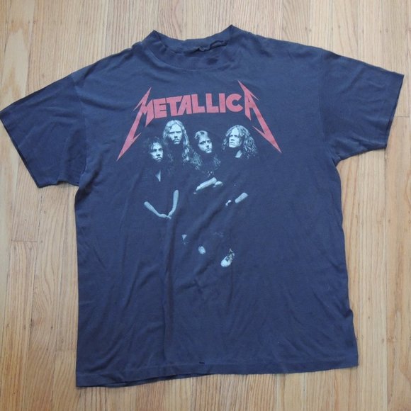 Metallica and Justice For All Vintage 80s T Shirt